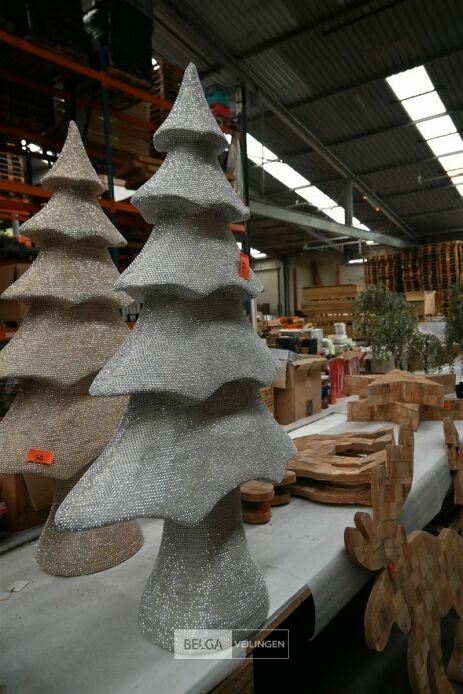 Zilveren glitter kerstboom – foto 2 – kavel bij Belga Veilingen, Lummen
