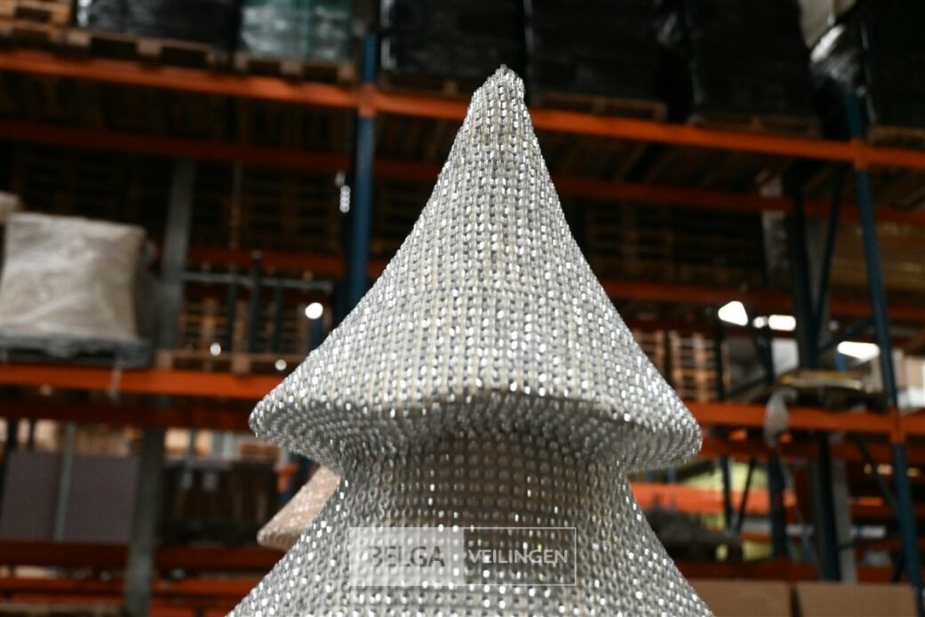 Zilveren glitter kerstboom – foto 4 – kavel bij Belga Veilingen, Lummen