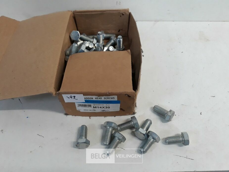 1 x Zeskant tapbout verzinkt 8,8 M14 x 30 60 stuks – foto 3 – kavel bij Belga Veilingen, Oudsbergen