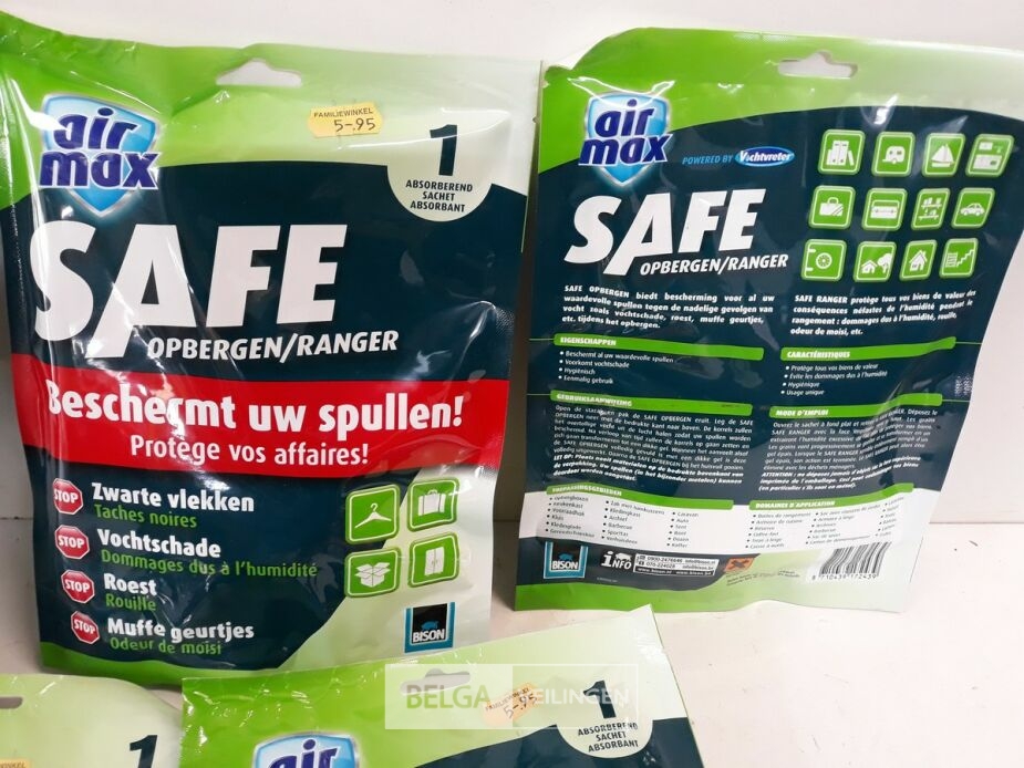 5 x Air max safe bescherm uw spullen – foto 3 – kavel bij Belga Veilingen, Oudsbergen