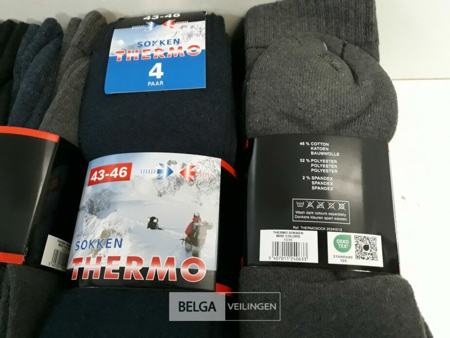 3 x Thermosokken 4 paar 43-46 – foto 3 – kavel bij Belga Veilingen, Oudsbergen