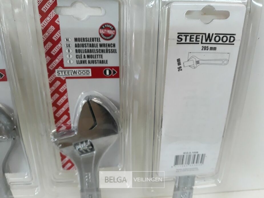 3 x Moersleutel 205 mm – foto 4 – kavel bij Belga Veilingen, Oudsbergen