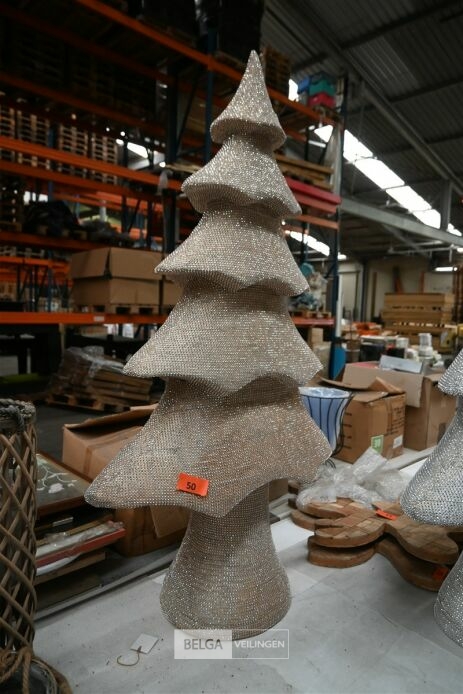 Gouden glitter kerstboom – foto 2 – kavel bij Belga Veilingen, Lummen