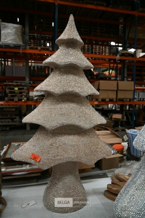 Gouden glitter kerstboom – foto 3 – kavel bij Belga Veilingen, Lummen