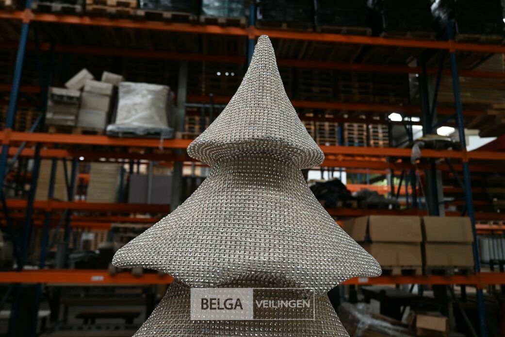 Gouden glitter kerstboom – foto 4 – kavel bij Belga Veilingen, Lummen