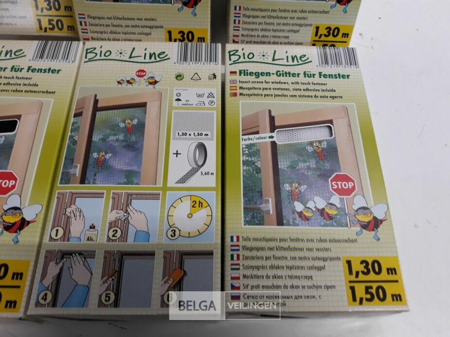 8 x Vliegendraad 4x zwart 4x wit 1,3x1,5 M – foto 3 – kavel bij Belga Veilingen, Oudsbergen