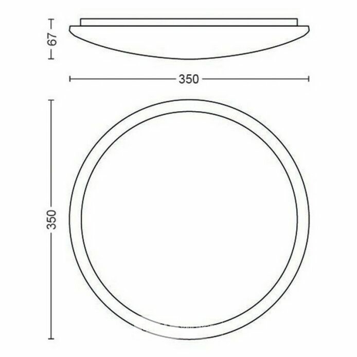 Philips plafondlamp Canaval met geïntegreerde LED 1500 Lm 18 W warmwit rond wit – foto 4 – kavel bij Belga Veilingen, Bree