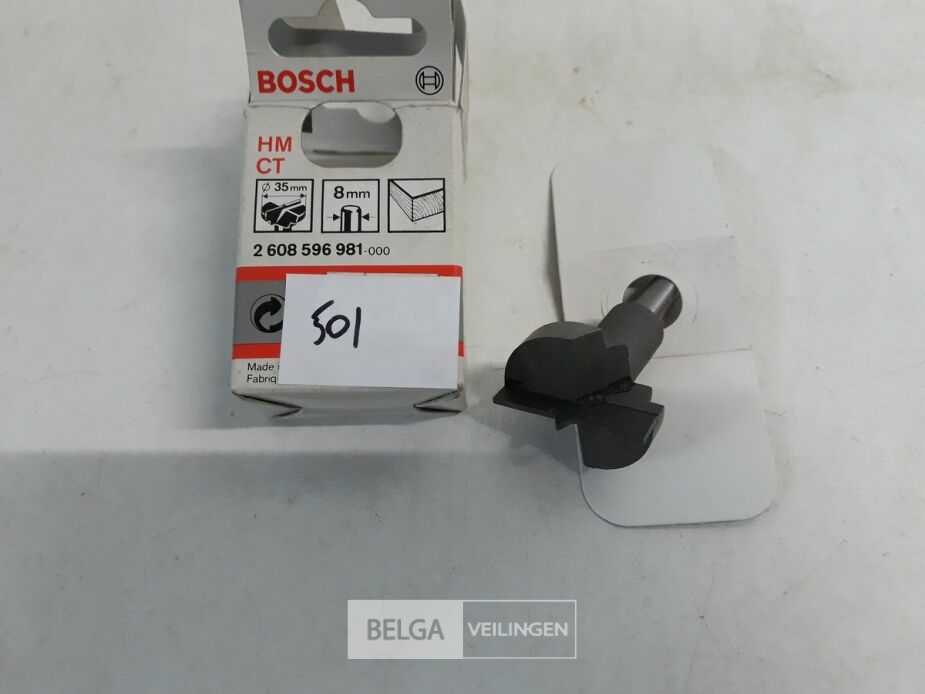 1 x Scharnierfrees 35mm bosch – foto 2 – kavel bij Belga Veilingen, Oudsbergen