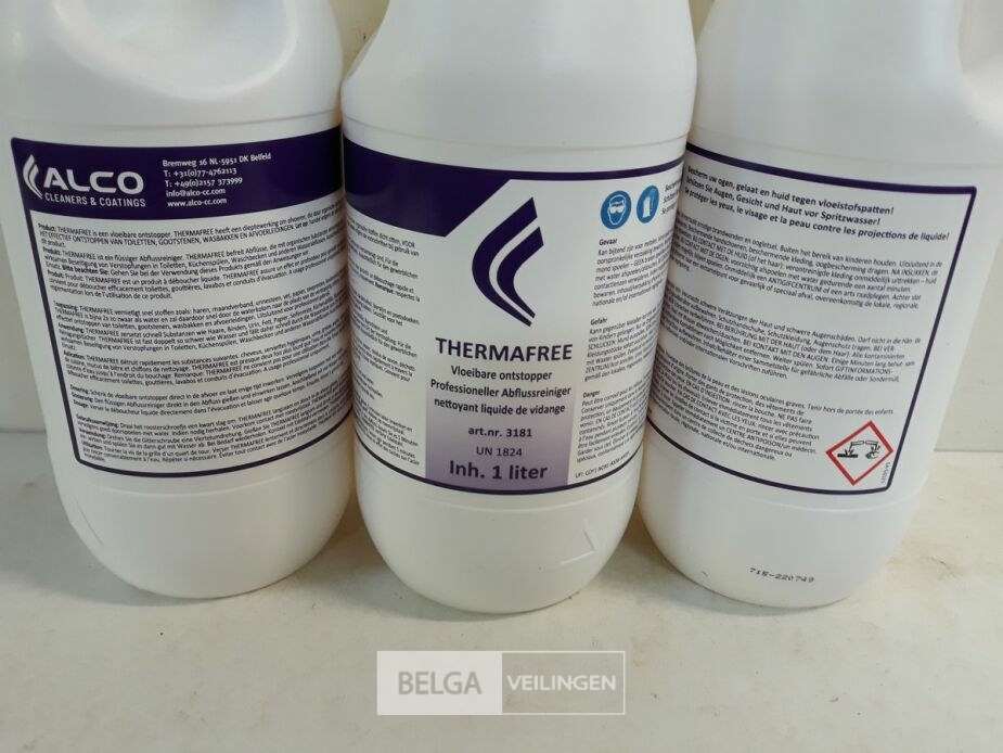 3 x Vloeibare ontstopper 1 L – foto 3 – kavel bij Belga Veilingen, Oudsbergen
