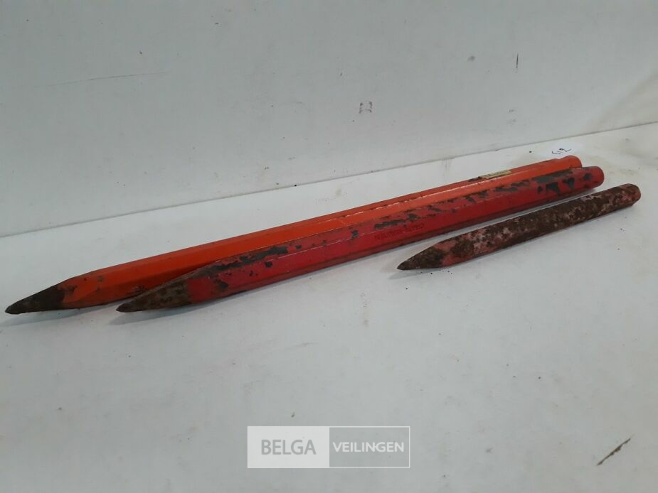 3 x Steenbeitel punt 20-35-40 cm – foto 3 – kavel bij Belga Veilingen, Oudsbergen