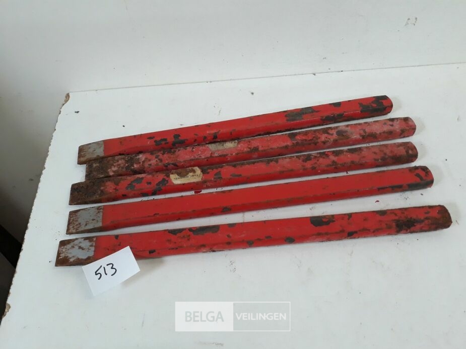 5 x Steenbeitel plat 30 cm – foto 2 – kavel bij Belga Veilingen, Oudsbergen