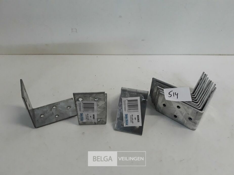 12 x Hoekanker zwaar 60x60x40 mm – foto 2 – kavel bij Belga Veilingen, Oudsbergen