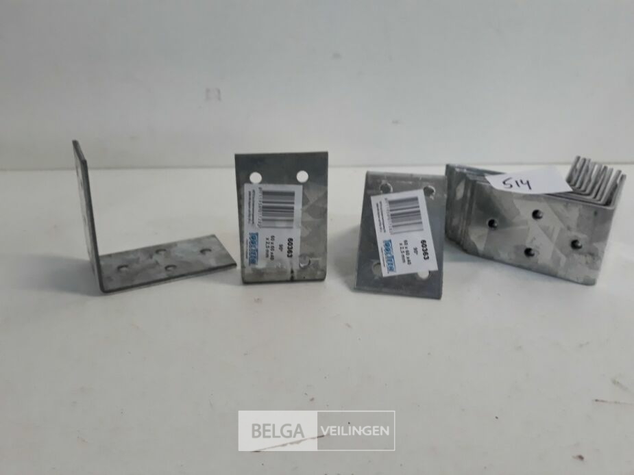 12 x Hoekanker zwaar 60x60x40 mm – foto 3 – kavel bij Belga Veilingen, Oudsbergen