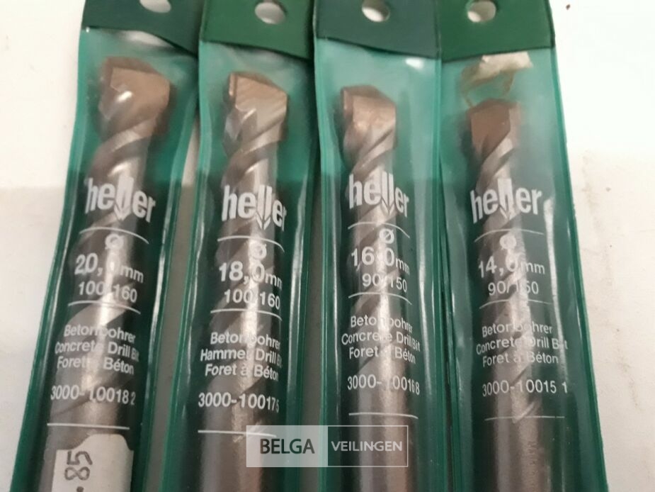 4 x Betonboor Heller 14-16-18-20 mm – foto 3 – kavel bij Belga Veilingen, Oudsbergen