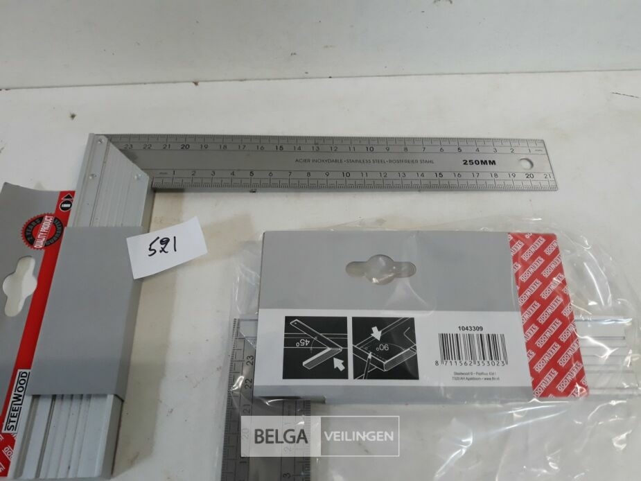 3 x Winkelhaak 250 mm – foto 3 – kavel bij Belga Veilingen, Oudsbergen