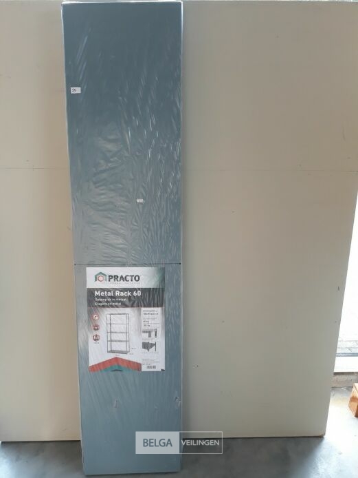 1 x Stapelrek metaal 180x90x40 cm met 5 leggers – foto 2 – kavel bij Belga Veilingen, Oudsbergen