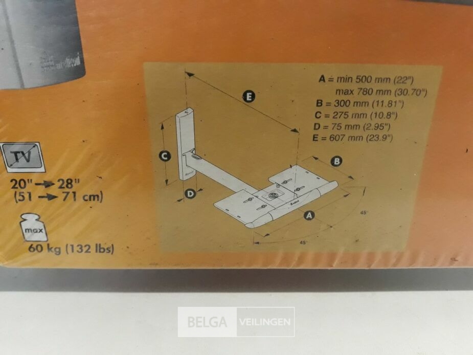 1 x Zwenk-arm voor TV of computer/laptop – foto 4 – kavel bij Belga Veilingen, Oudsbergen