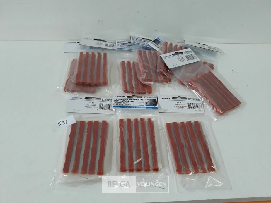 8 x Autoband reparatie navulling veters 10 stuks – foto 2 – kavel bij Belga Veilingen, Oudsbergen