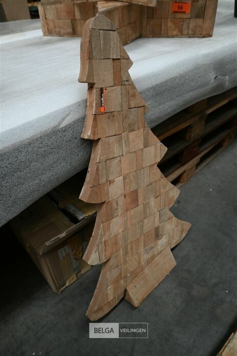 Houten kerstboom – foto 2 – kavel bij Belga Veilingen, Lummen