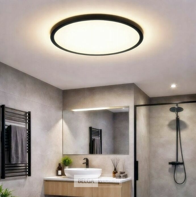 Philips Moire plafondverlichting, 10W, 25cm, 1000 lumen, 3000k, IP44 – foto 3 – kavel bij Belga Veilingen, Bree