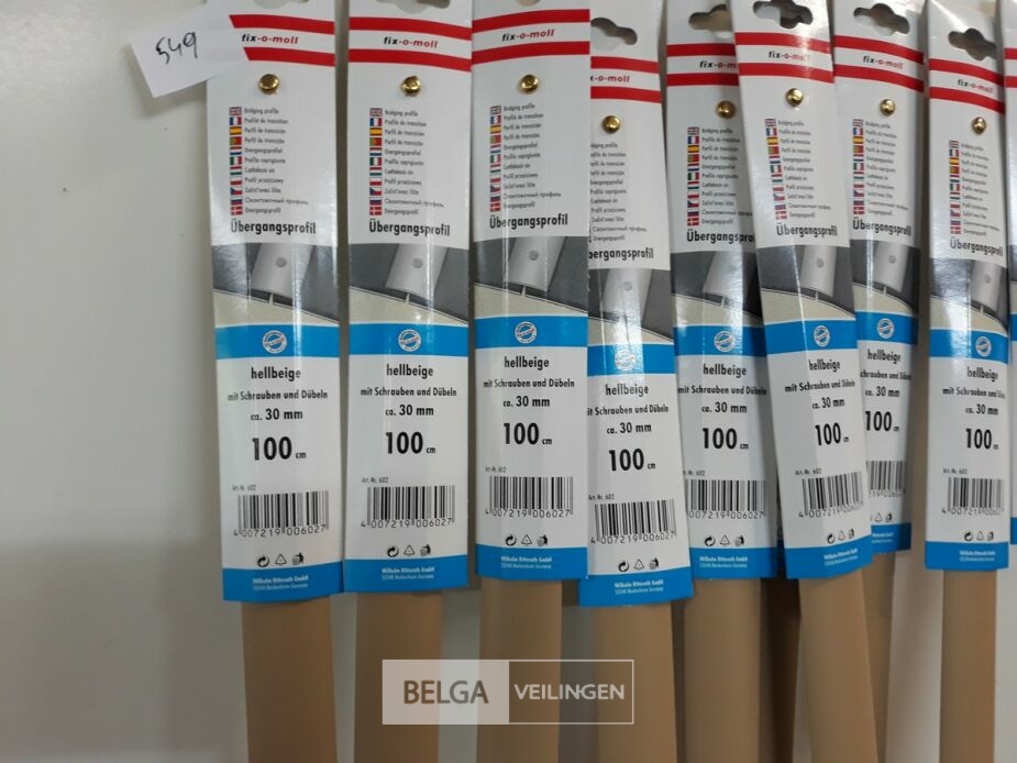 10 x Overgangsprofiel voor vloer pvc 100cm x 30mm beige – foto 4 – kavel bij Belga Veilingen, Oudsbergen