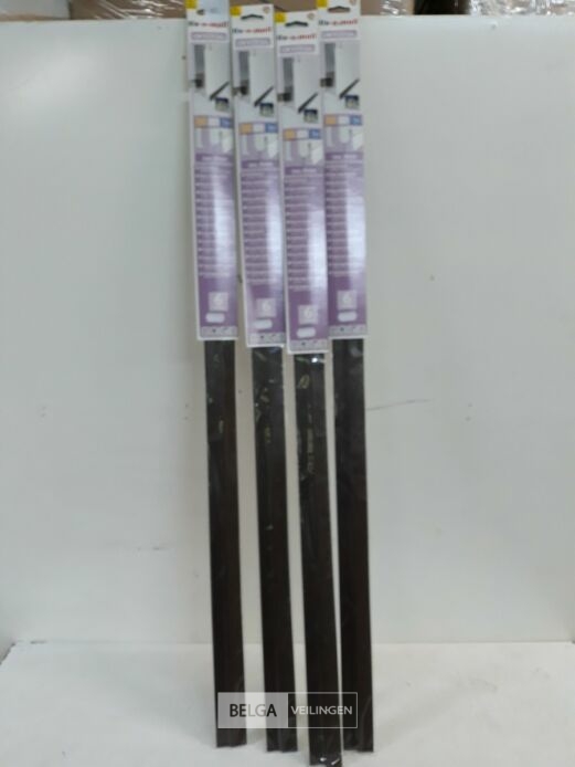 4 x Tochtstrip deur met rubber strip bruin – foto 2 – kavel bij Belga Veilingen, Oudsbergen
