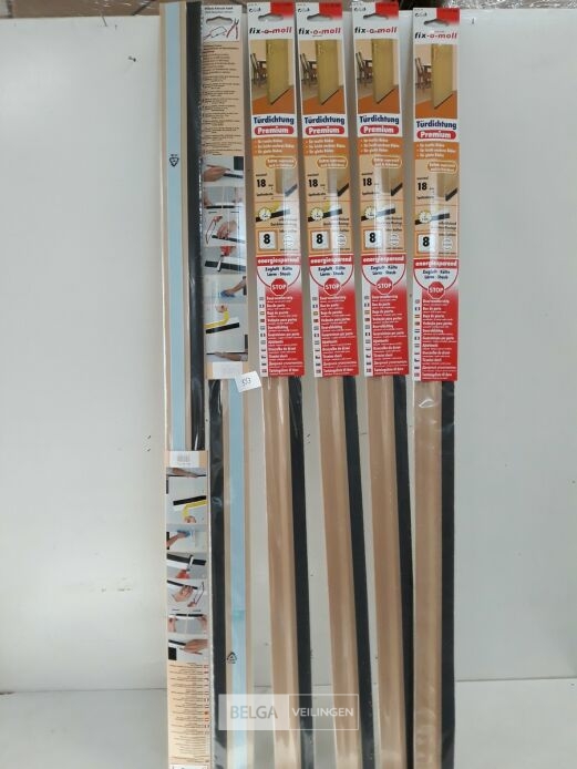 6 x Tochtstrip met borstel 100 cm – foto 2 – kavel bij Belga Veilingen, Oudsbergen