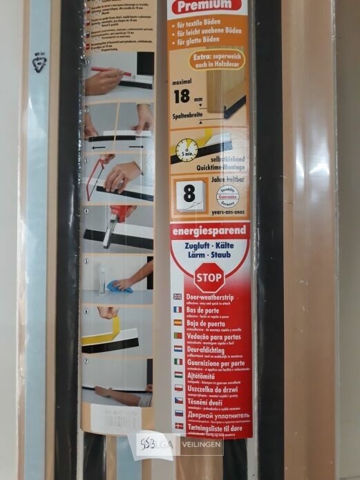 6 x Tochtstrip met borstel 100 cm – foto 3 – kavel bij Belga Veilingen, Oudsbergen