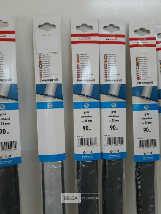 10 x Overgangsprofiel H-profiel grijs pvc 90cm x 35mm – foto 3 – kavel bij Belga Veilingen, Oudsbergen