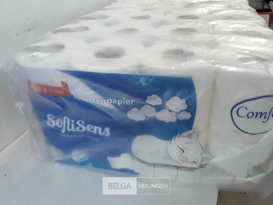 1 x WC papier 3 laags 64 rollen – foto 3 – kavel bij Belga Veilingen, Oudsbergen