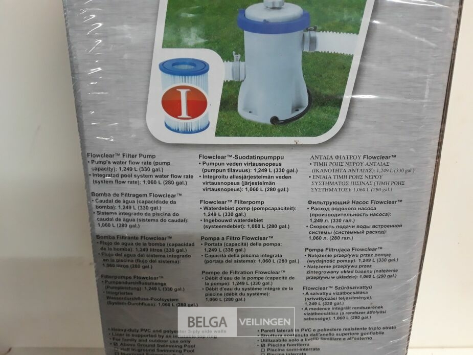 1 x Zwembad 366x91 cm + pomp – foto 3 – kavel bij Belga Veilingen, Oudsbergen