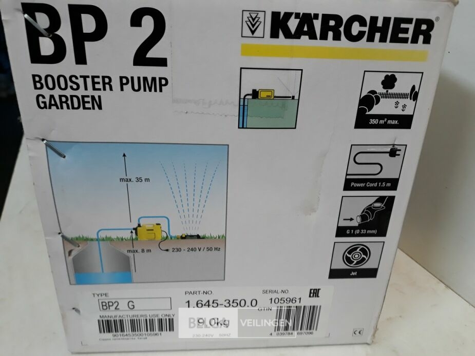 1 x Beregeningspomp Karcher BP 2 700W 3000l/h – foto 3 – kavel bij Belga Veilingen, Oudsbergen