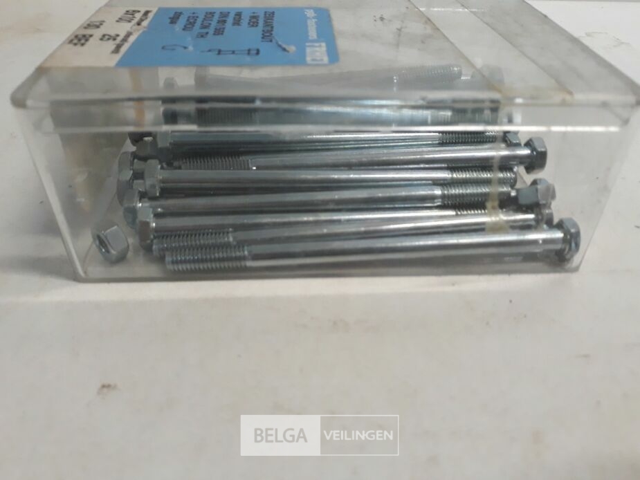 1 x Zeskantbouten met moer M6x100 25 stuks – foto 4 – kavel bij Belga Veilingen, Oudsbergen