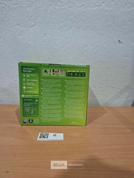 Philips wandlamp buiten met sensor led 255/55 lumen 1,2W 3000K IP44 – foto 3 – kavel bij Belga Veilingen, Bree