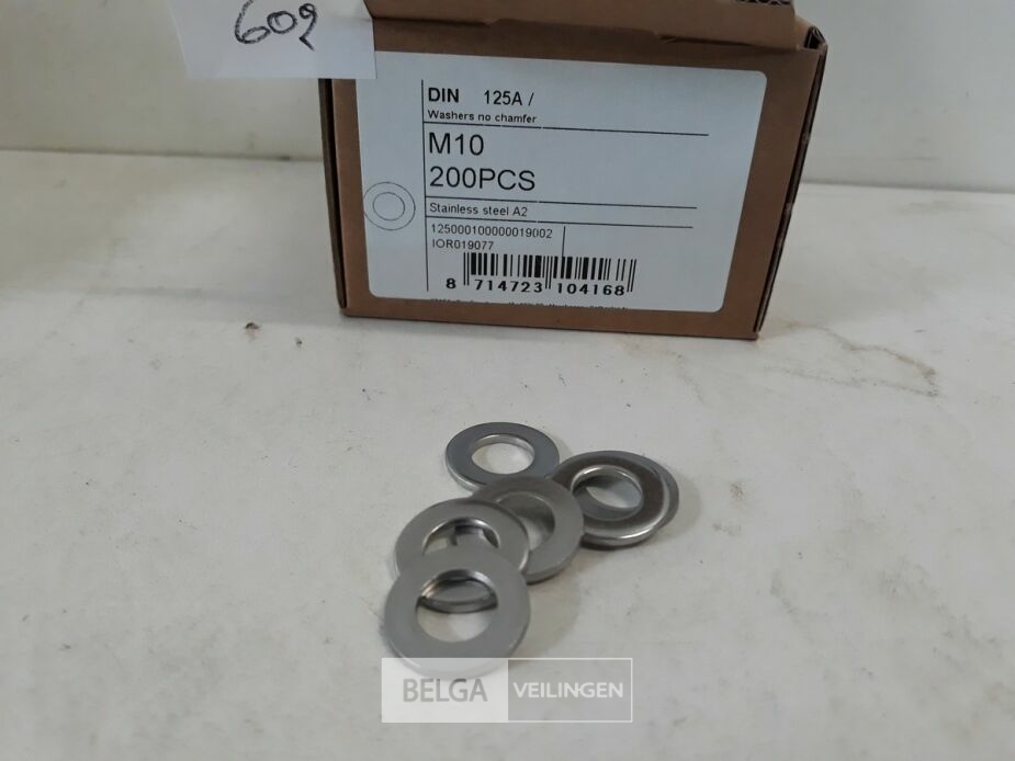 1 x Rondellen Inox A2 M 10 200 stuks – foto 3 – kavel bij Belga Veilingen, Oudsbergen