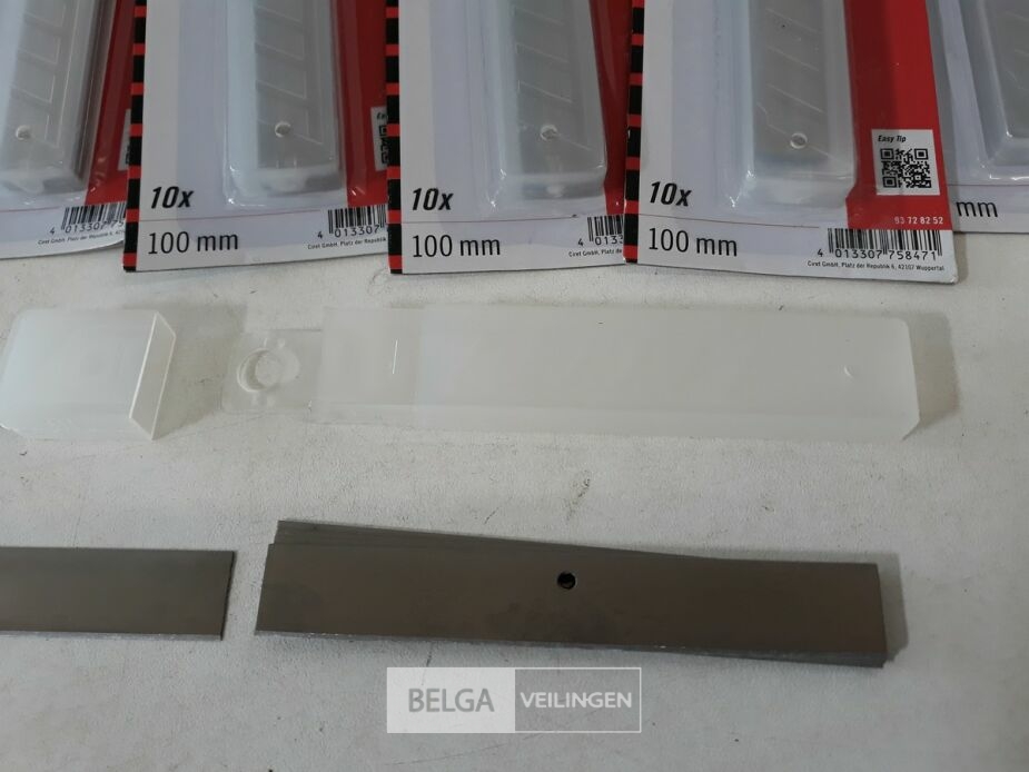 12 x Vervangmes voor glaskrabber 10 stuks – foto 3 – kavel bij Belga Veilingen, Oudsbergen