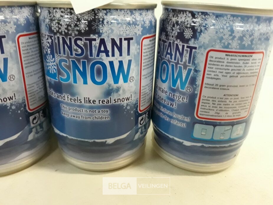 10 x Instant snow in blik – foto 3 – kavel bij Belga Veilingen, Oudsbergen
