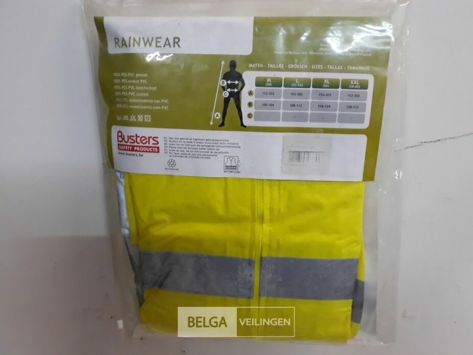 1 x Regenjas pvc geel fluo XXL – foto 3 – kavel bij Belga Veilingen, Oudsbergen