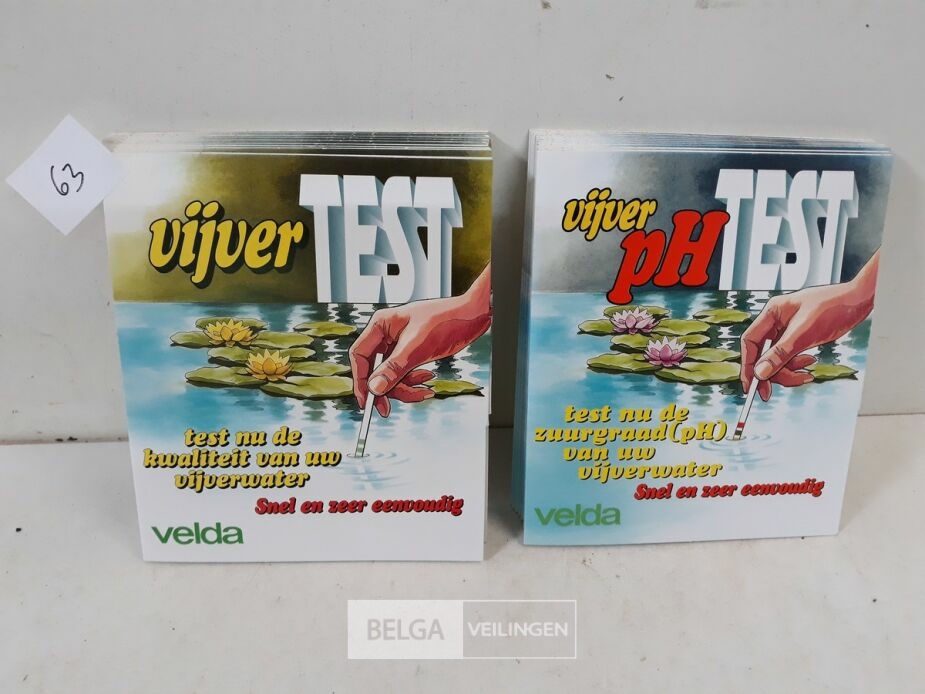20 x Testkit voor vijver 2 assorti – foto 2 – kavel bij Belga Veilingen, Oudsbergen