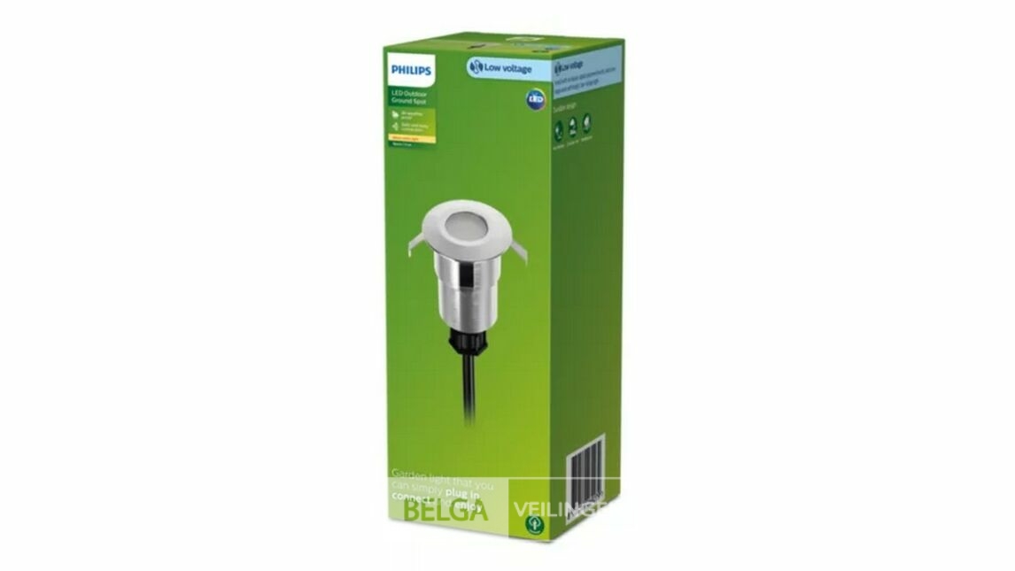 Philips Spore grondspots/Pen 1W – foto 2 – kavel bij Belga Veilingen, Bree