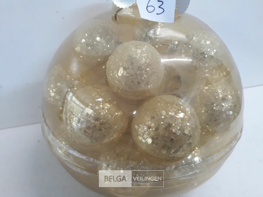 1 x Kerstballen pvc zilver 24 stuks – foto 3 – kavel bij Belga Veilingen, Oudsbergen