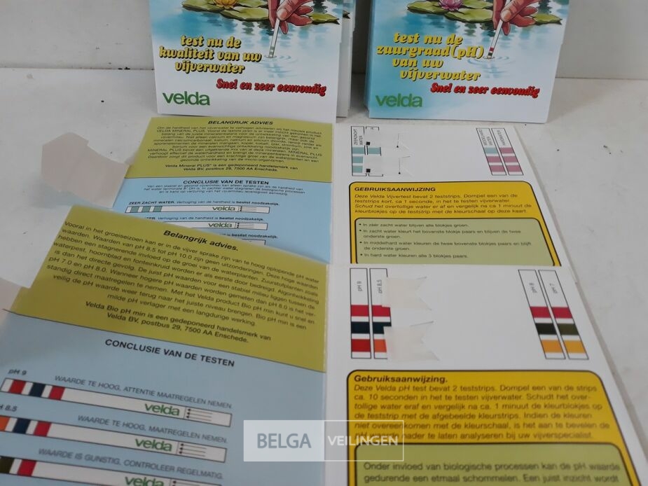 20 x Testkit voor vijver 2 assorti – foto 3 – kavel bij Belga Veilingen, Oudsbergen