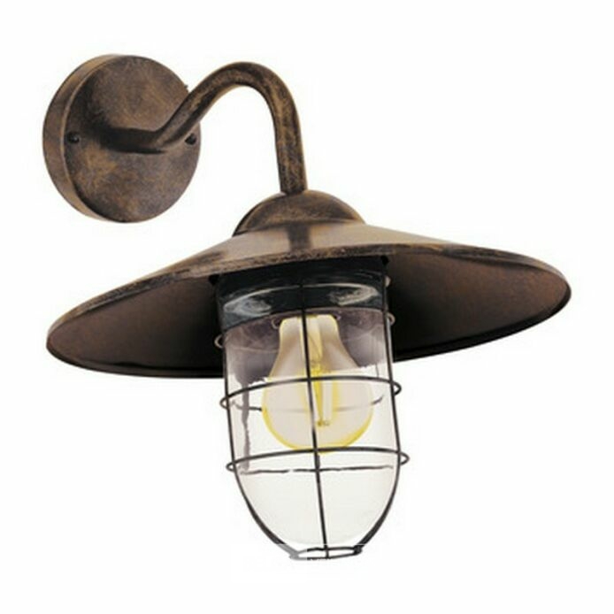 EGLO Wandlamp Melgoa E27 antiek koper - 60W – foto 3 – kavel bij Belga Veilingen, Bree