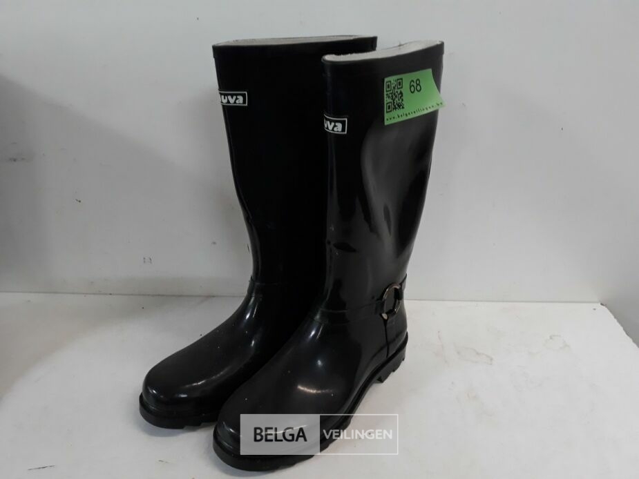 1 x Rubberen laarzen 39 zwart Chuva – foto 3 – kavel bij Belga Veilingen, Oudsbergen
