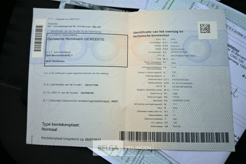 Opel zafira – foto 11 – kavel bij Belga Veilingen