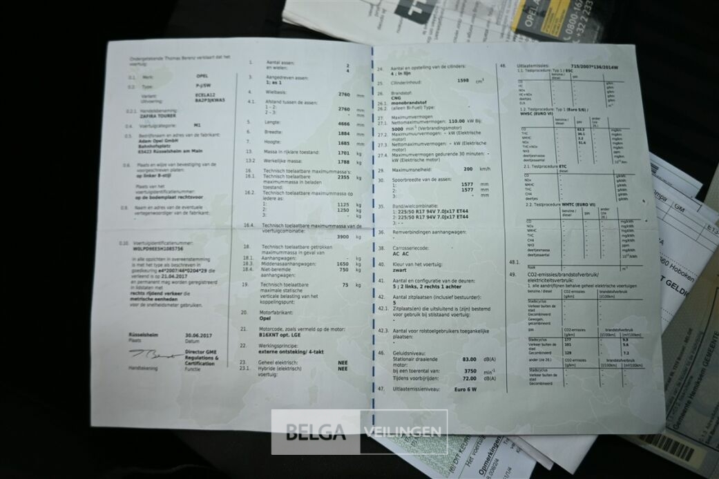 Opel zafira – foto 13 – kavel bij Belga Veilingen