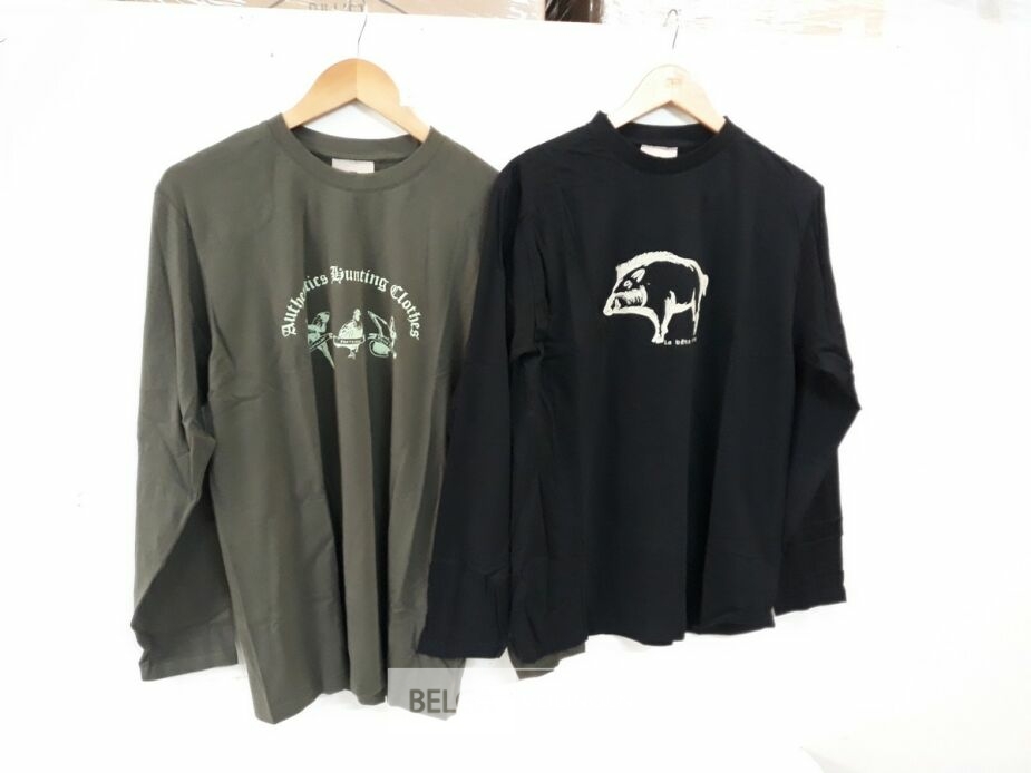 2 x T-shirt lange mouwen met print L – foto 2 – kavel bij Belga Veilingen, Oudsbergen