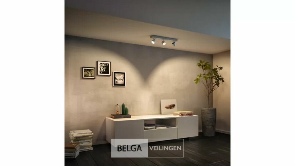 Philips Opbouwspot Star LED Wit 3 x 4.5W – foto 5 – kavel bij Belga Veilingen, Bree
