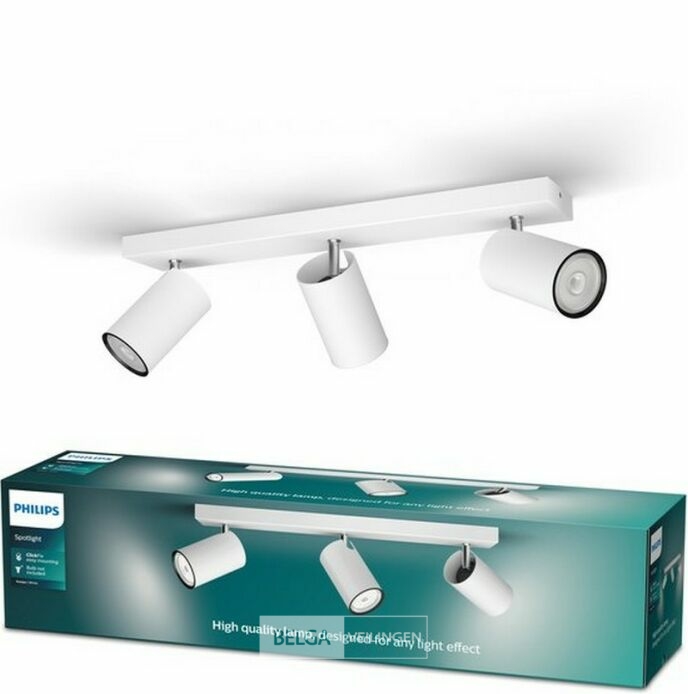Philips Kosipo opbouwspot - 3-lichts - wit – foto 2 – kavel bij Belga Veilingen, Bree