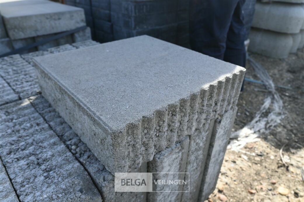 ± 2 Paletten betontegels – foto 4 – kavel bij Belga Veilingen